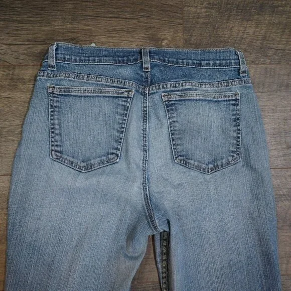 Thrashed Distressed DKNY Boot Cut Cotton Spandex Fits 30x30 size 10 - Picture 4 of 15